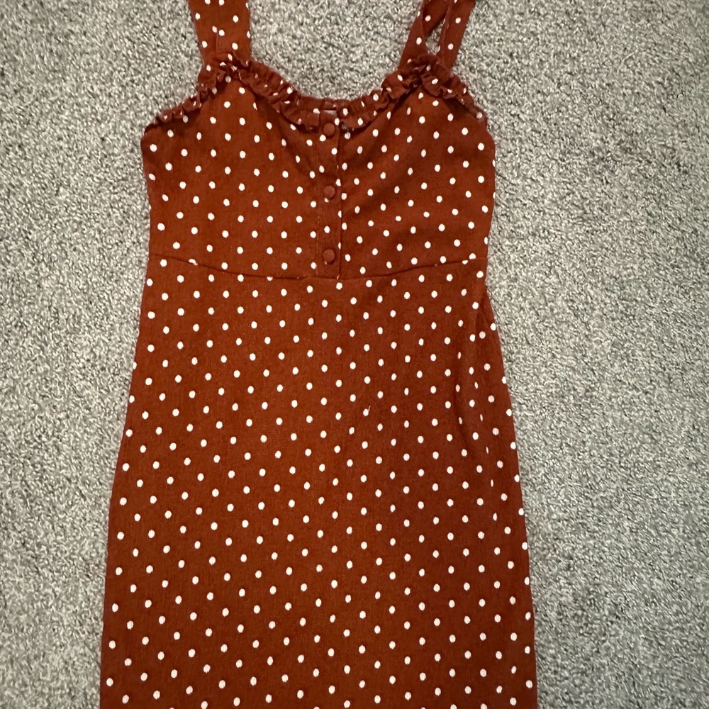 Brown Polka Dot Urban Outfitters Dress